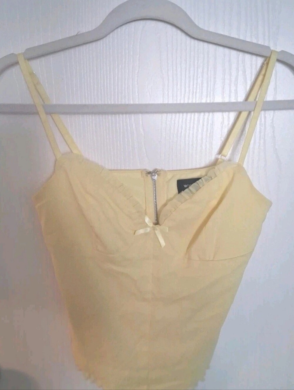 White Fox Boutique "Sweet Sensation" Cami Top – Lemon Size M